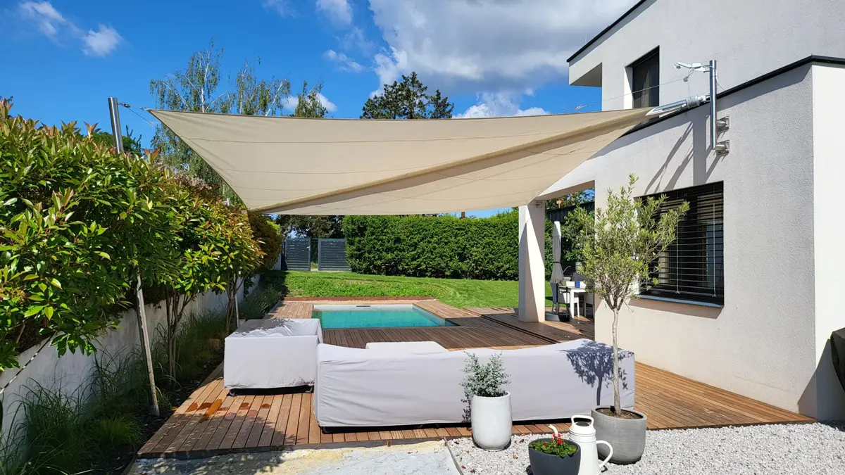 sonnensegel weiss 4x4 HAIKUS m Weiß Quadratisch, Premium HDPE UV Schutz Sonnenschutz Atmungsaktiv Wetterbeständig für Garten Balkon und Terrasse, inkl Befestigungsseile, Quadrat 4x4m Køreposer 🌌 More than just Farbe:maraska - braun